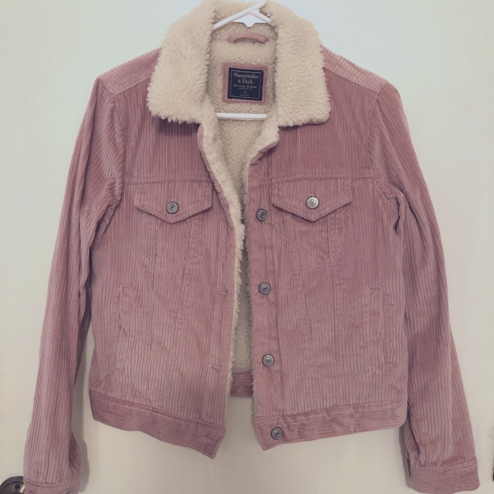 Corduroy Sherpa Trucker A&F Jacket